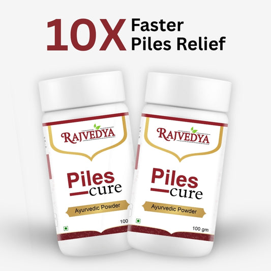 Piles Cure Ayurvedic Powder Combo | 30 Days Piles Relief - Rajvedya