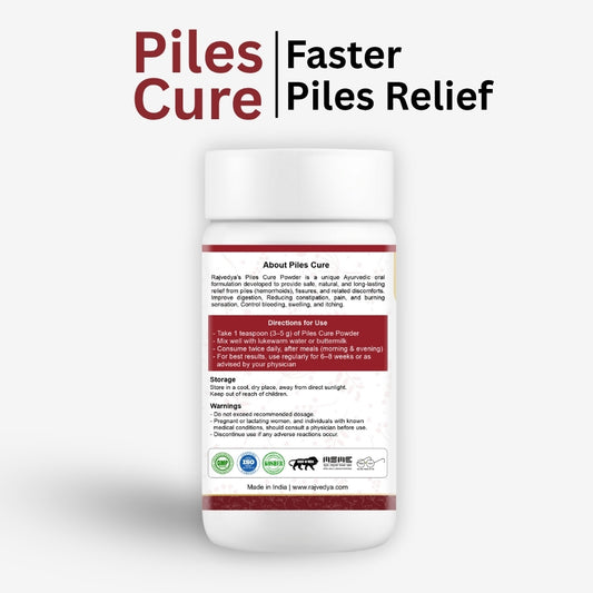 Piles Cure Ayurvedic Powder Combo | 30 Days Piles Relief - Rajvedya