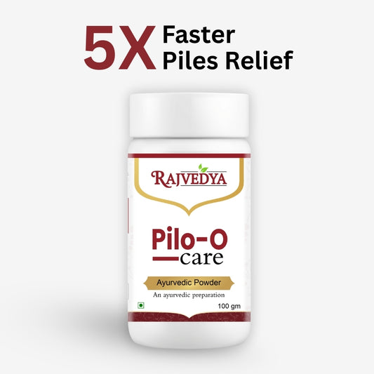 Pilo-O Care Ayurvedic Powder | 15 Days Piles Relief – Rajvedya